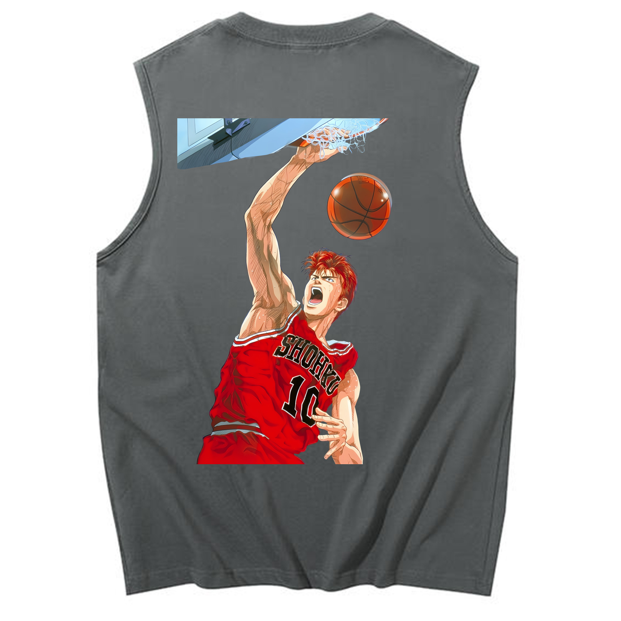 （画像用） SLAM DUNK／スラムダンク コットン100％タンクトップ（背面プリント）
